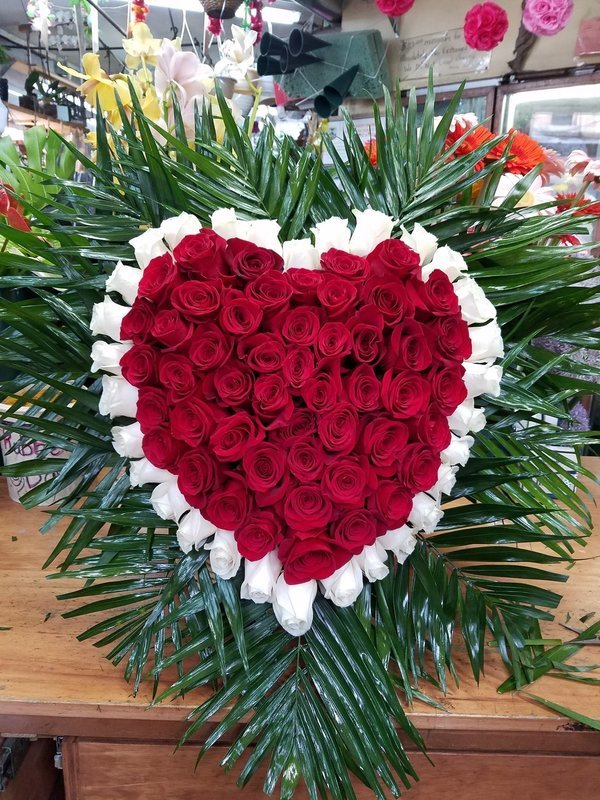 Say I Love You With A Heart Of Roses
