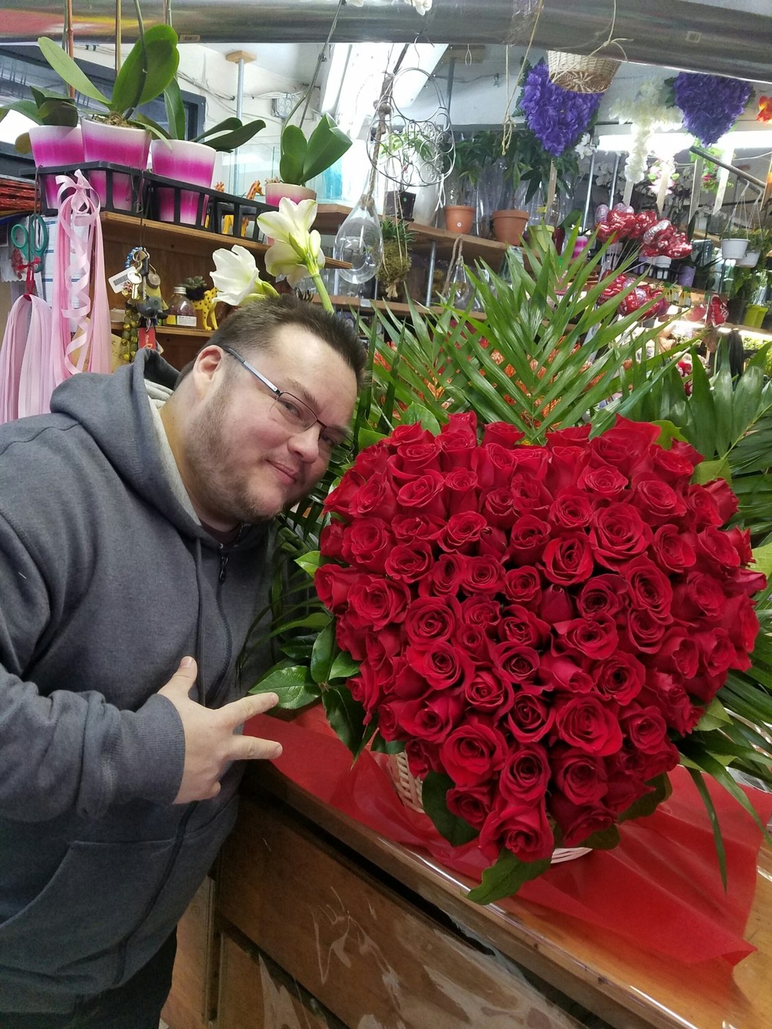 Say I Love You With A Heart Of Roses