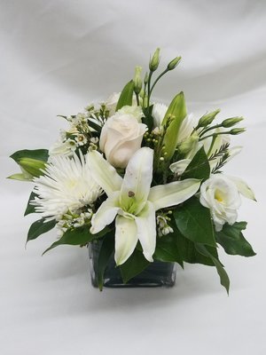 Chic White Lilies