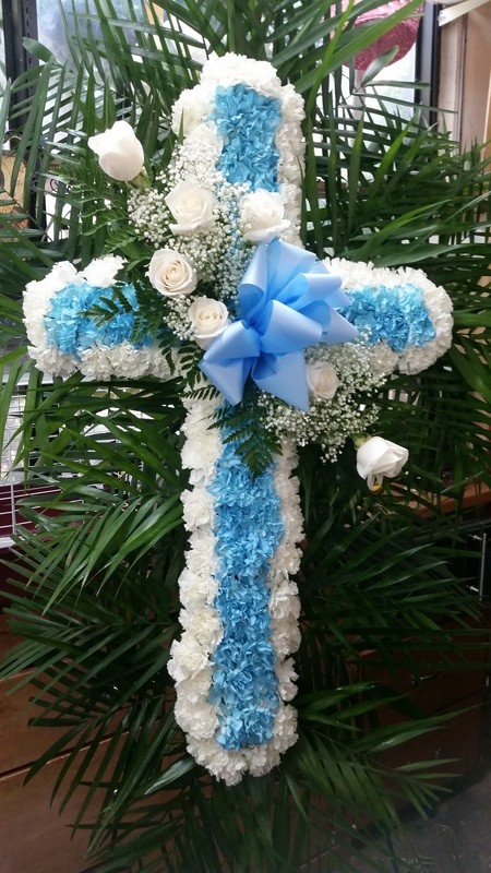 Baby Blue Sympathy Cross