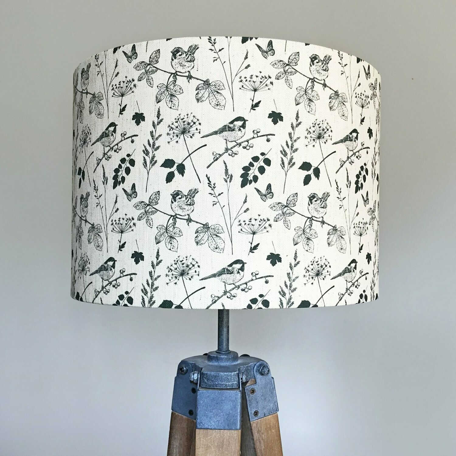 Garden Birds Repeat Medium Lampshade