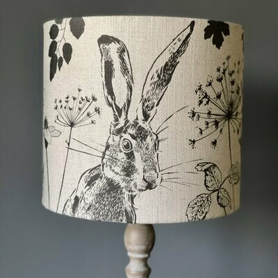Grey Hare Small Lampshade - IN STOCK