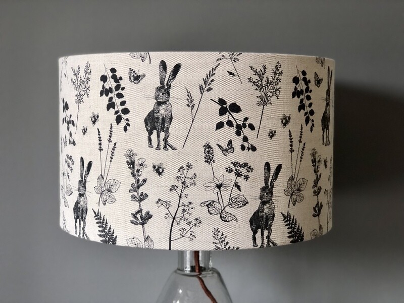 Hare Repeat (larger scale) 35cm lampshade