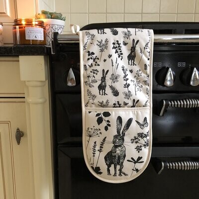 Charcoal Hare Double Oven Glove