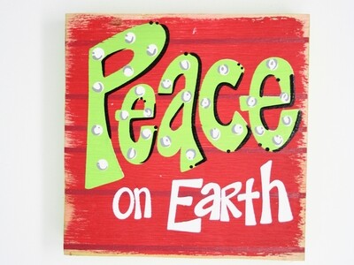 Peace on Earth Box Sign