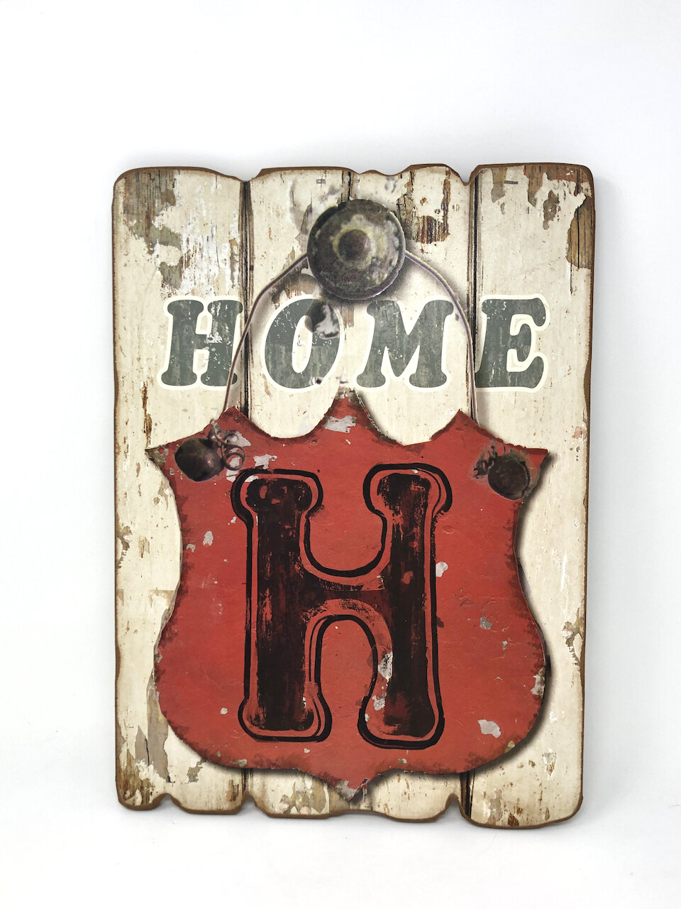 Faux Metal Hanger Print Sign