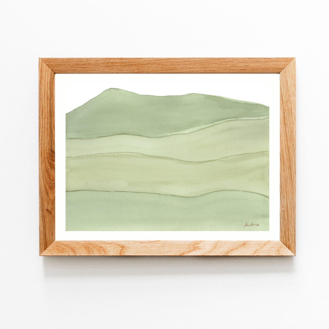 Wine Countryscape Watercolor Print