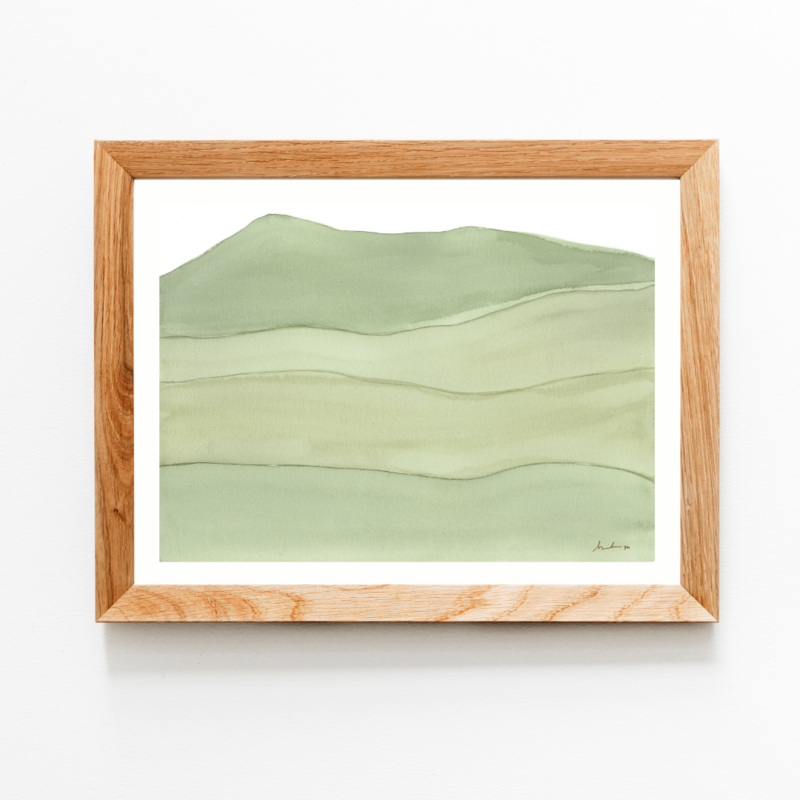Wine Countryscape Watercolor Print