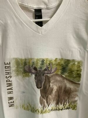 Moose V Neck T-Shirt
