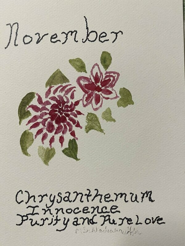 November Birthday Card