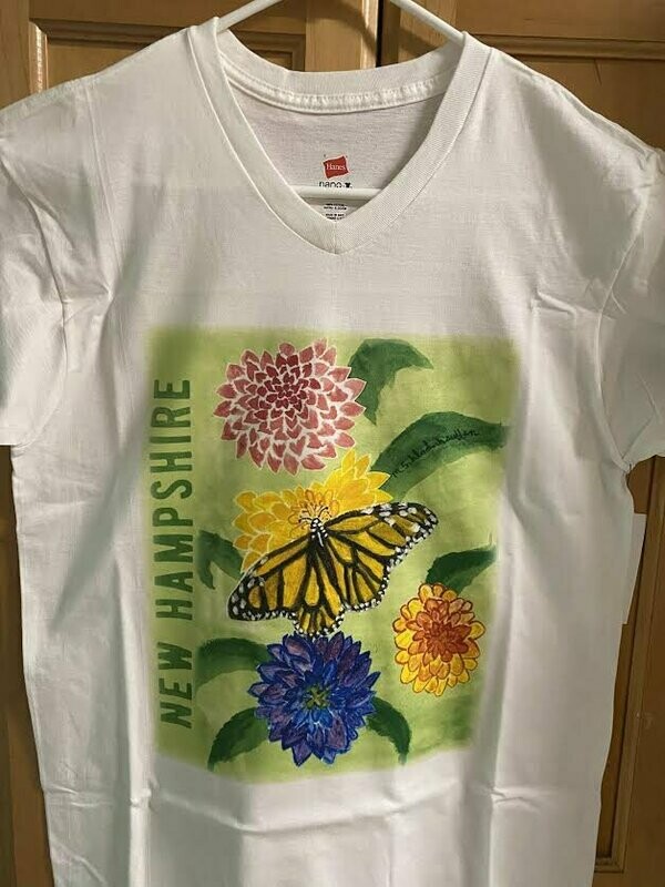 Butterfly V Neck T-Shirt