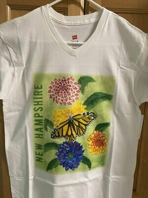Butterfly V Neck T-Shirt