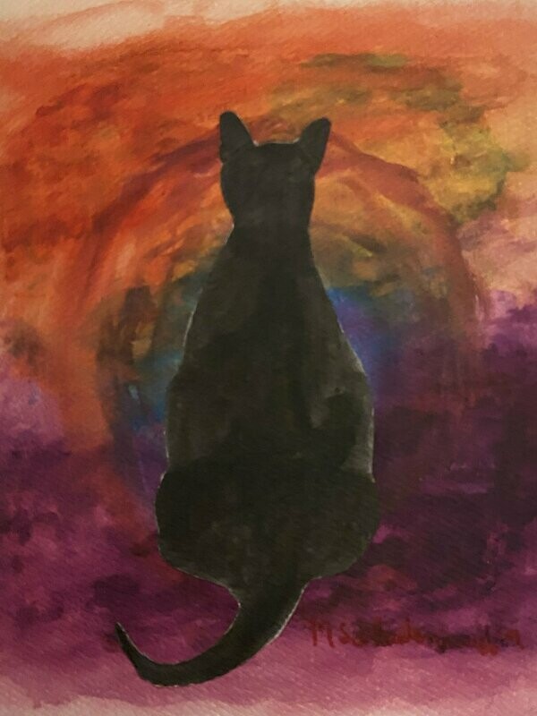 “Gazing Into The Future” - Blank Card 5x7 w/ White Envelope