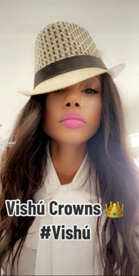 Vishu Crown - Tan Checkered Fedora