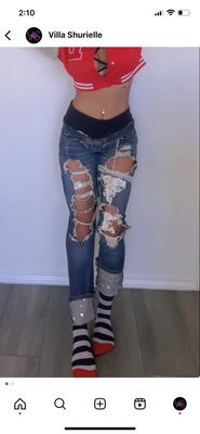 Distressed Baddie Jean