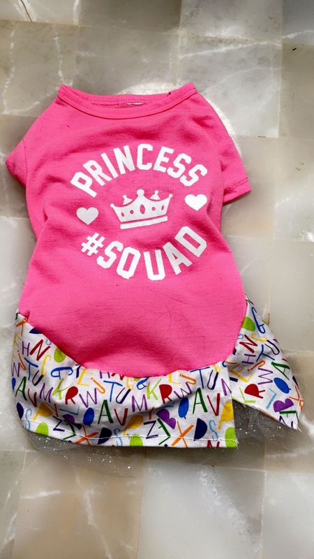 Pink Princess Squad Baby Tee + Glitter Tulle Skirt Set
