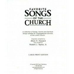 Favorite Songs of the Church Large Print