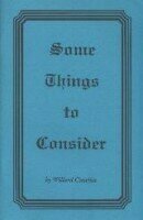 Some Things to Consider Some Things to Consider