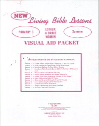 NLBL Primary 3 Esther:  A Brave Woman - Summer Visual Aid