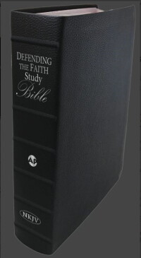 NKJV Defending the Faith Study Bible, Genuine Leather, Black