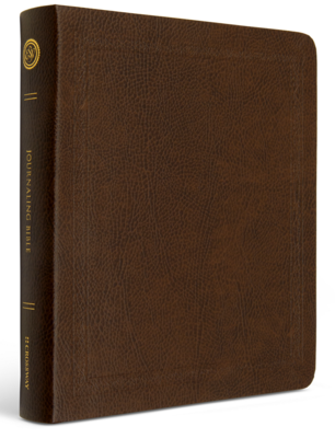 ESV Journaling Bible® Bonded Leather, Mocha, Threshold Design