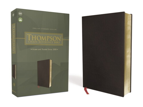ESV Thompson Chain Reference Bible, Bonded Leather, Black 