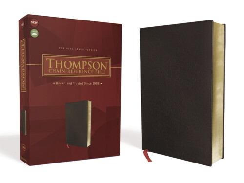 NKJV Thompson Chain Reference Bible - Black Bonded Leather