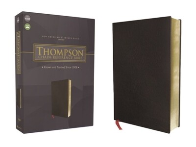 NASB '77 Thompson Chain Reference Bible, Bonded Leather, Black