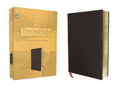 KJV Thompson Chain Reference Bible, Bonded Leather, Black 
