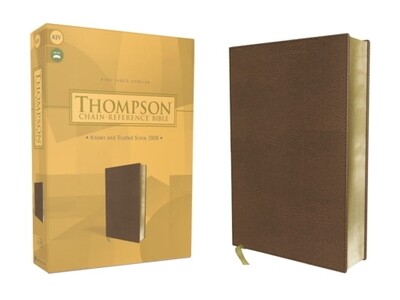 KJV Thompson Chain Reference Bible, Leathersoft, Brown 