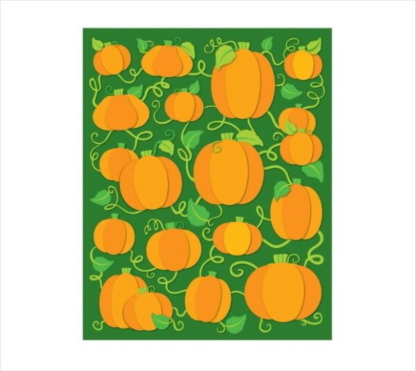 Pumpkins Shape Stickers