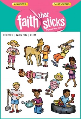 Spring Kids Stickers