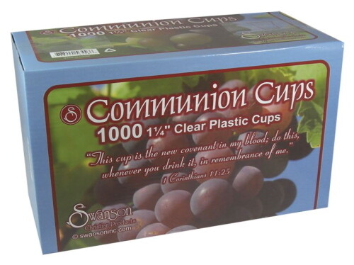 Premier Communion Cups from 21stCC (Box of 1,000) Compact Size 1-1/4 Inches Deep
