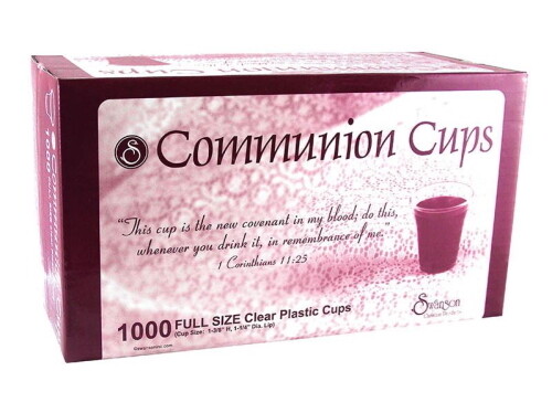 Communion Cups from 21stCC (Box of 1,000) Full-Sized 1-3/8 Inches Deep
