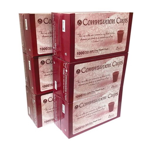 Communion Cups from 21stCC (Case of 6,000) Full-Sized 1-3/8 Inches Deep