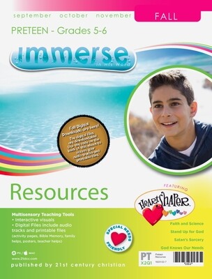 Fall Immerse PreTeen Resources