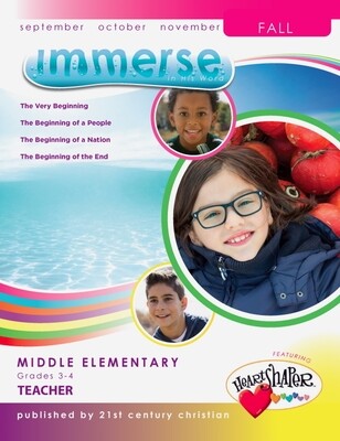 Fall Immerse Middle Elementary Teacher Manual