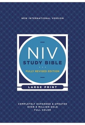 NIV Large Print Study Bible (Revised Edition), Hardcover