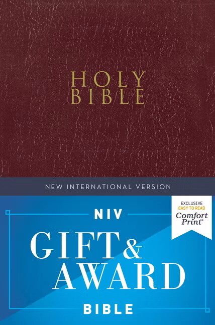 NIV Gift and Award Bible, Burgundy