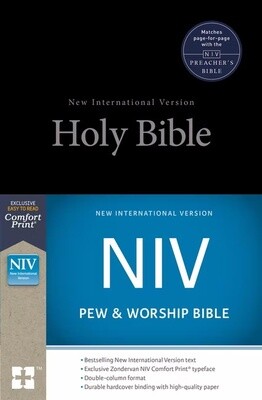 NIV Pew and Worship Bible, Hardcover, Black 