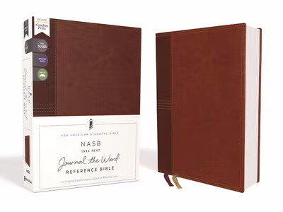 NASB '95 Journal the Word Reference Bible, Hardcover, Brown 