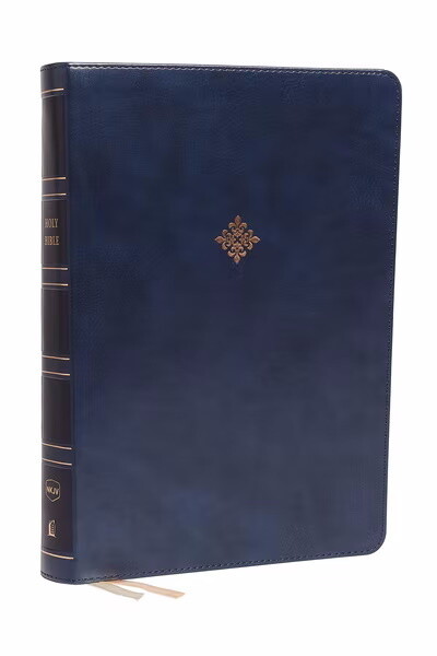 NKJV Super Giant Print Reference Bible, Leathersoft, Blue