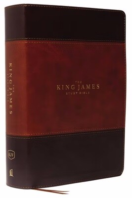 KJV Full-Color Study Bible, Leathersoft, Brown/Dark Brown