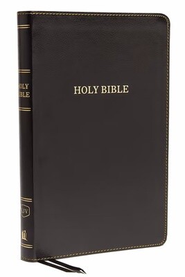 KJV Thinline Bible, Leathersoft, Black