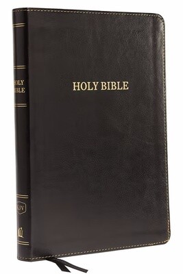 KJV Large Print Thinline Bible, Leathersoft, Black 