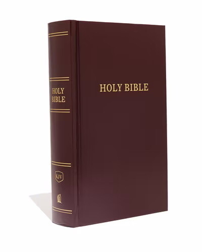 KJV Large Print Pew Bible, Burgundy 
