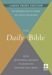 NIV The Daily Bible (Updated), Large Print, Hardcover