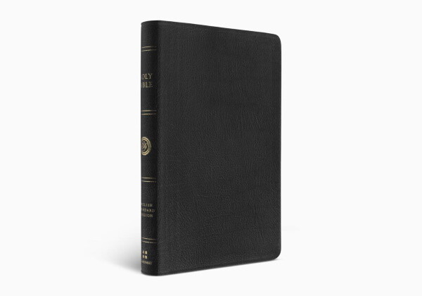 ESV Thinline Large Print Reference Bible, Genuine Leather, Black