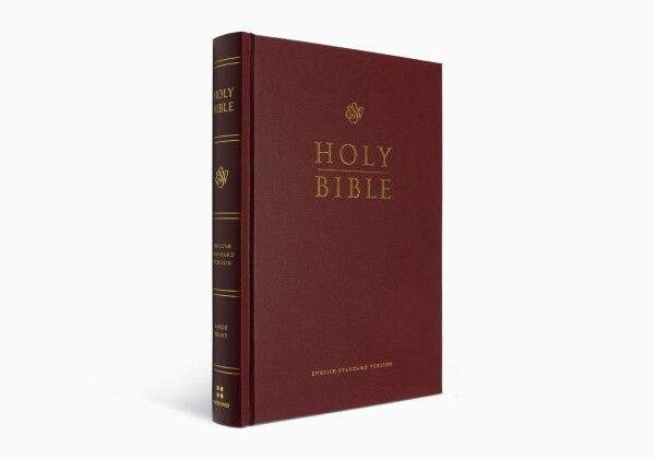 ESV Large Print Pew and Worship Bible, Hardcover, Burgundy