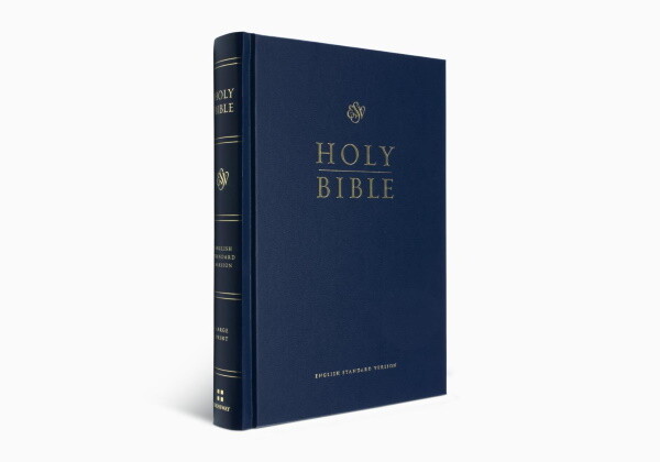 ESV Large Print Pew and Worship Bible, Hardcover, Blue 